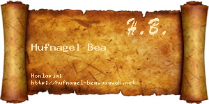 Hufnagel Bea névjegykártya